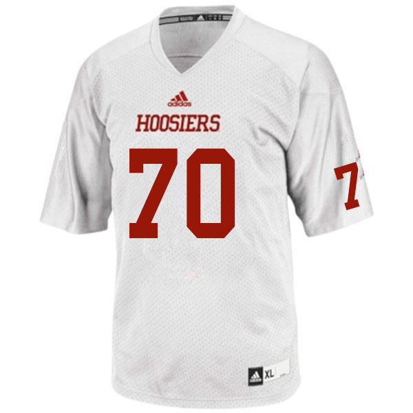 Men #70 Peter Schulz Indiana Hoosiers College Football Jerseys Sale-White